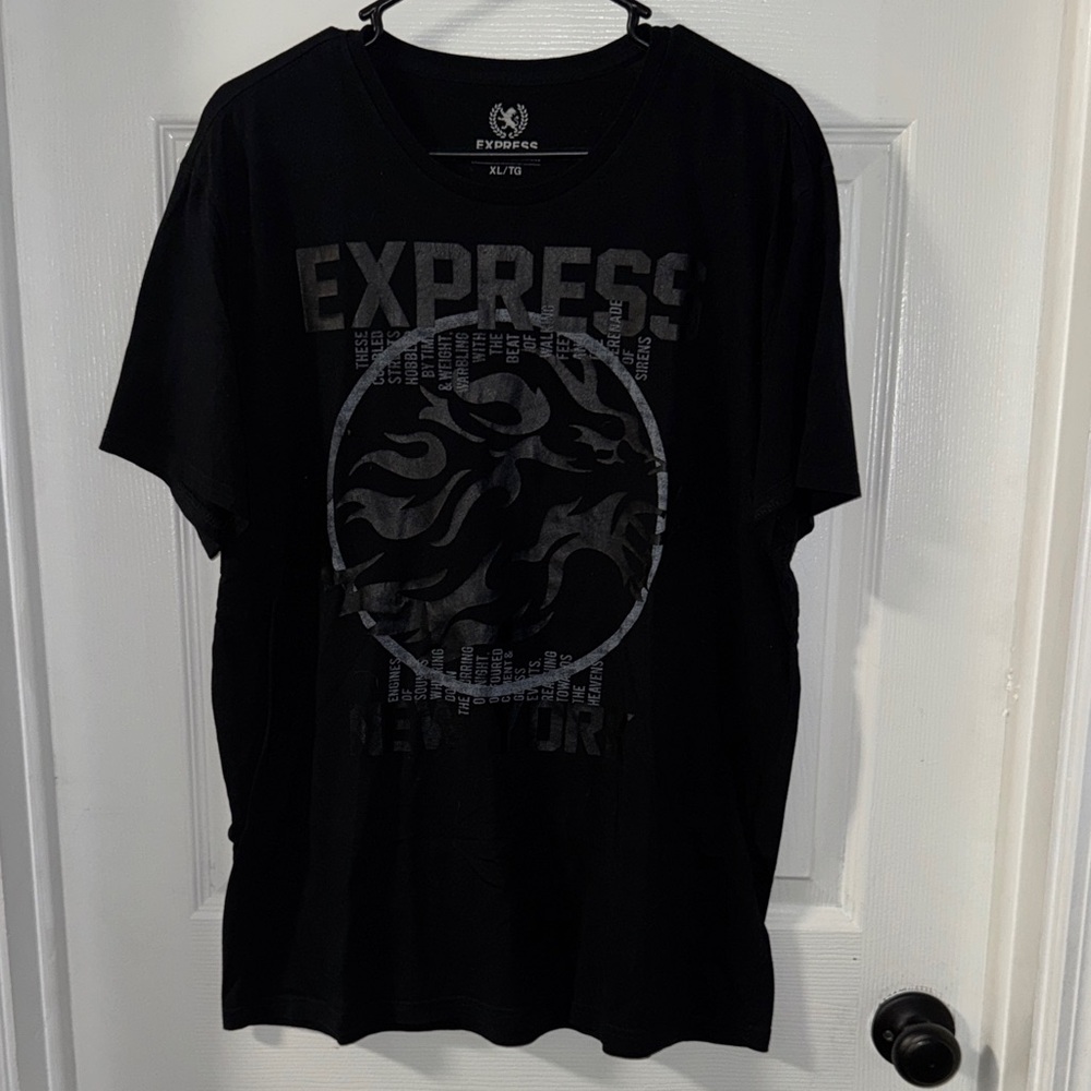 Express Black Graphic Men's Tee